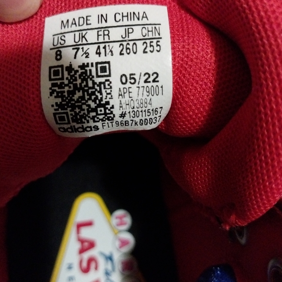 Adidas James Harden Vol. 6 Vivid Red Monogram LasVegas Size8#vegas#backtoschool - Picture 8 of 11